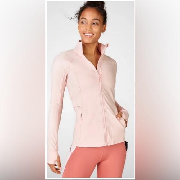 Fabletics Jackets & Blazers - Fabletics Rosalia Pale Pink Athletic Jacket NWOT